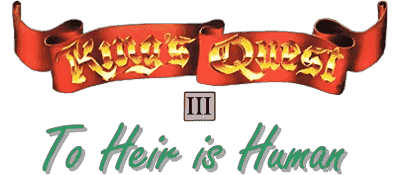 King's Quest III: To Heir Is Human logo for Amiga